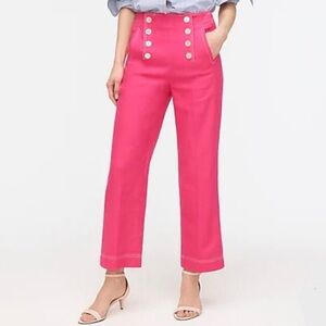 J. Crew Peyton Sailor Pant in Stretch Linen